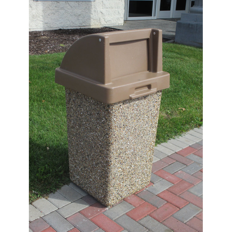 Wausau Tile 30 Gallon Swing Top Trash Can Wayfair